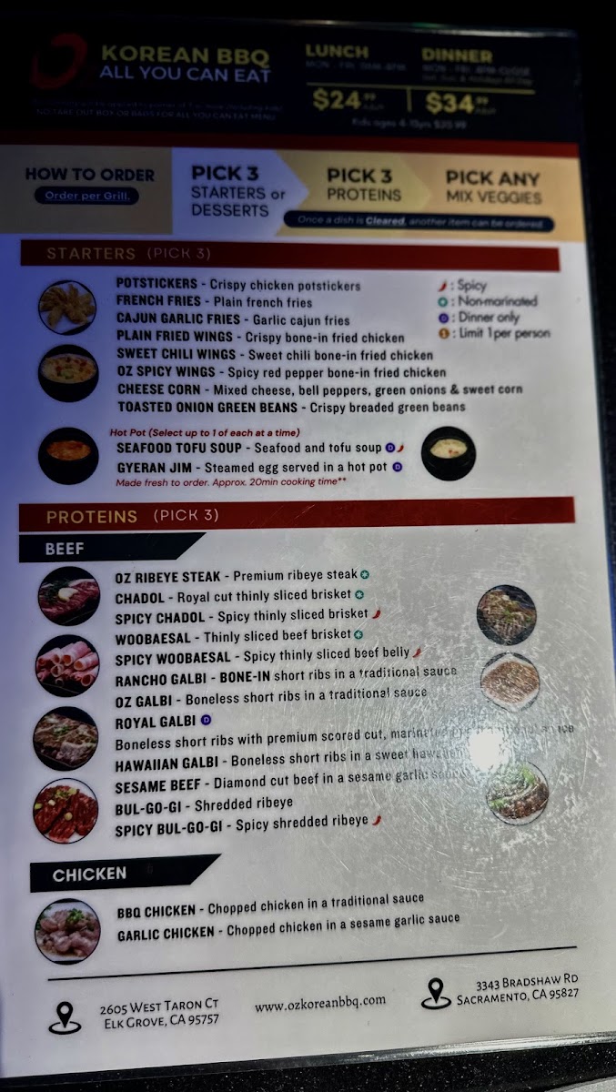 Oz Korean BBQ - Elk Grove Menu - Image 4